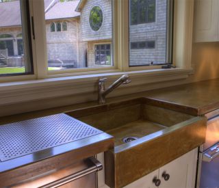 small concrete sink 12