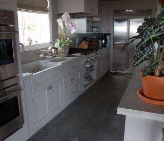 white counter