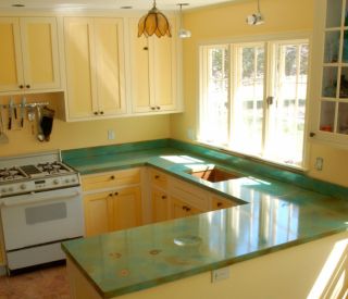 yellow kitchen